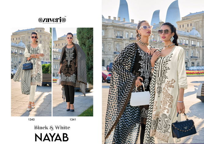 Nayab By Zaveri Cotton Embroidery Readymade Suits Wholesale Price In Surat